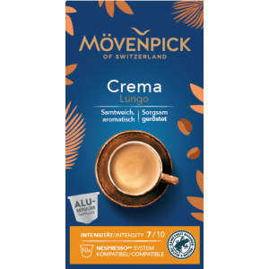 Кофе в капсулах MOVENPICK Crema Lungo 7/10, 10 капсул